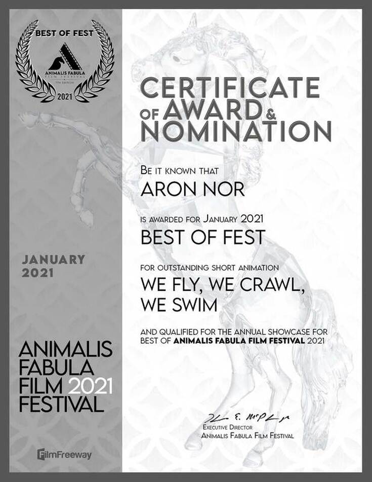 We Fly We Crawl We Swim Jan 2021 Animalis Fabula Film Festival Official Selection